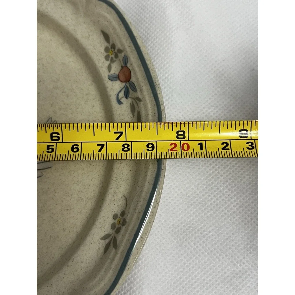 Vtg International Marmalade Goose Stoneware Salad Plates Cottage Country Farm
